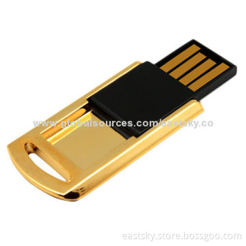 Swivel Style Mini USB Flash Drive with 10-year Data Retention, Supports Plug-and-playNew